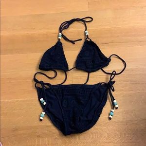 Ralph Lauren crochet string bikini